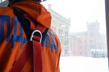 Practical lessons during bad weather: rescuers-to-be practice skills in Rescue Training Center Practical lessons during bad weather: rescuers-to-be practice skills in Rescue Training Center