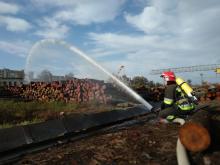 Practical classes on the discipline "Fire tactics" organised by scientific and pedagogical staff of the Department of fire tactics and rescue operations took place at the Lviv plywood factory Practical classes on the discipline "Fire tactics" organised by scientific and pedagogical staff of the Department of fire tactics and rescue operations took place at the Lviv plywood factory