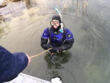 Practical training for divers in Lviv State University of Life Safety