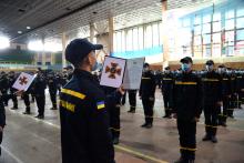 Oath of Allegiance to Ukrainian people was taken by freshmen of Lviv State University of Life Safety 