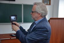 Testing of thermographic cameras on the "Fire module" of LSULS