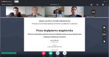 Master's theses defences took place online according to the program of double diplomas
