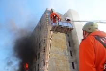 Accident, detection of an unknown biological contamination in the border area, fire in a 9-storey building - EU-CHEM-REACT 2 training continues