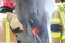 Accident, detection of an unknown biological contamination in the border area, fire in a 9-storey building - EU-CHEM-REACT 2 training continues