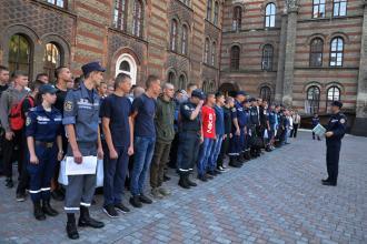 Basic military training begins at Lviv State University of Life Safety