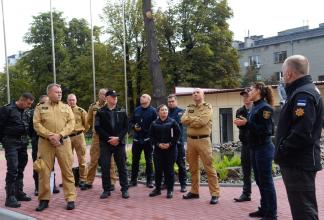 A delegation from Poland, Latvia, Estonia, and Lithuania visits the Lviv State University of Life Safety