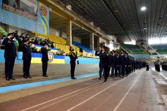 Oath of Allegiance to Ukrainian people was taken by freshmen of Lviv State University of Life Safety 