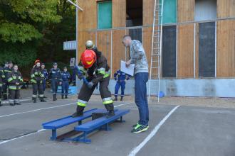 Тhe competition "The strongest fireman-rescuer of the University" took place in the Lviv State University of Life Safety for the first time.