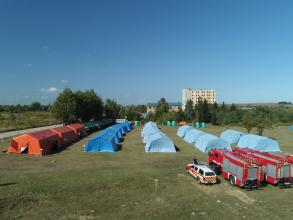 Ready for field exercise: representatives of Poland, Latvia, and Moldova arrived at the field camp