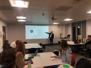 As part of the ERASMUS + project, Nazarii Burak conducted a workshop at Kingston University