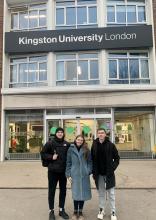 Cadets and students of the University arrived to study in London