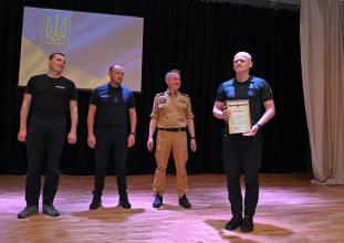 First Deputy Minister of Internal Affairs Yenin Yevhenii and Head of the State Emergency Service Serhiy Kruk presented awards to scientific and pedagogical workers and cadets of the LSULS