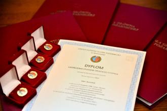 University graduates received European model diplomas from Main School of the Fire Service of  Poland