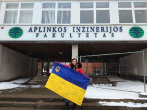 Post-graduate student Iryna Fediv took over the experience at Hegeminas Vilnius Technical University  in Lithuania