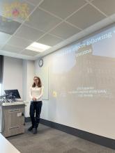 Liliiia Pylypenko, LSULS postgraduate student made academic visit to London